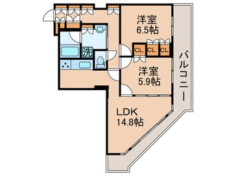 間取図 豊洲シエルタワー(22F)