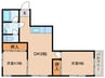 松本ビル 2DKの間取り