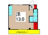 フラワーコーポ 1Rの間取り