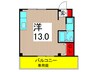 フラワーコーポ 1Rの間取り