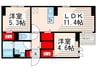 セレスティア東葛西Ⅲ 2LDKの間取り