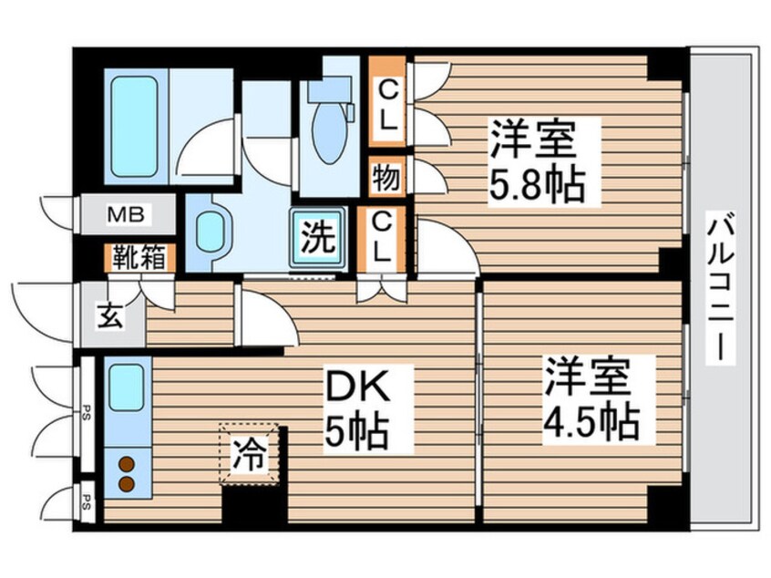 間取図 プラザ木場