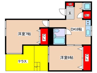 間取図 ローリエ生田