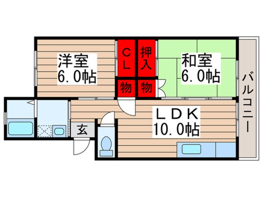 間取図 小松コーポⅠ