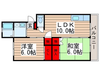 間取図 小松コーポⅠ