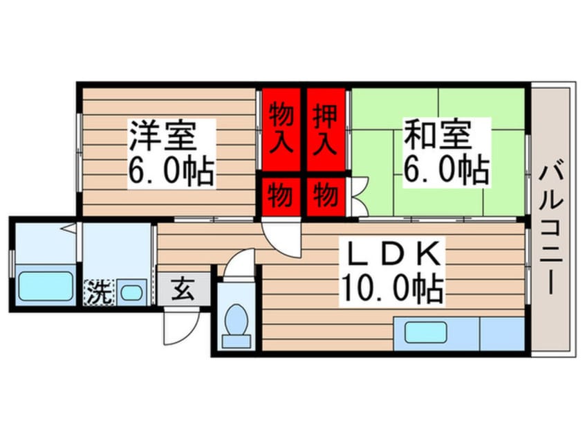 間取図 小松コーポⅠ