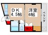 八百勝ビル 1DKの間取り
