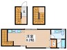 グランエッグス千歳烏山N 1Rの間取り