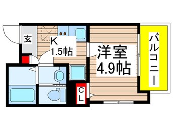 間取図 仮)ＭＥＬＤＩＡ新検見川Ⅲ