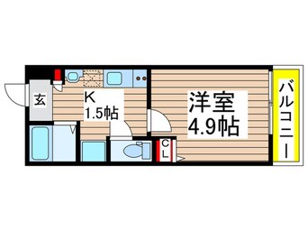 間取図 仮)ＭＥＬＤＩＡ新検見川Ⅲ