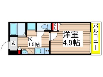 間取図 仮)ＭＥＬＤＩＡ新検見川Ⅲ