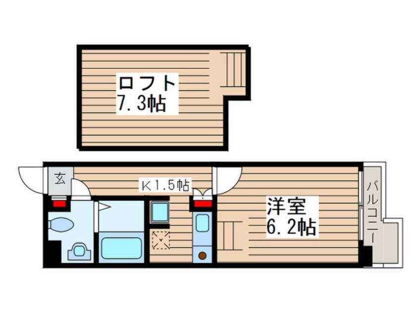 間取図 CAVANA東駒形