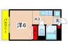 第２百合サロン 1Kの間取り