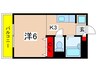 第２百合サロン 1Kの間取り