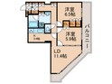 豊洲シエルタワー(23F)の間取図