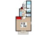 アムールセゾン 1Kの間取り