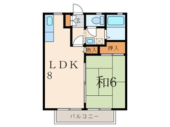 間取図 ハイネス粕谷