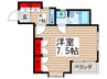 アルビオーレ南行徳 1Kの間取り