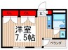 アルビオーレ南行徳 1Rの間取り