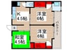 ビレッジハウス栗ケ沢６号棟 3Kの間取り