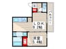 ホライゾンⅡ 1LDKの間取り