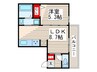 ホライゾンⅡ 1LDKの間取り