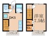 ホワイトハウス井草 1DKの間取り
