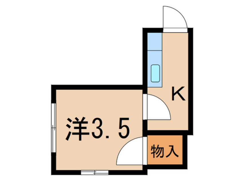 間取図 コ－ポ一の宮