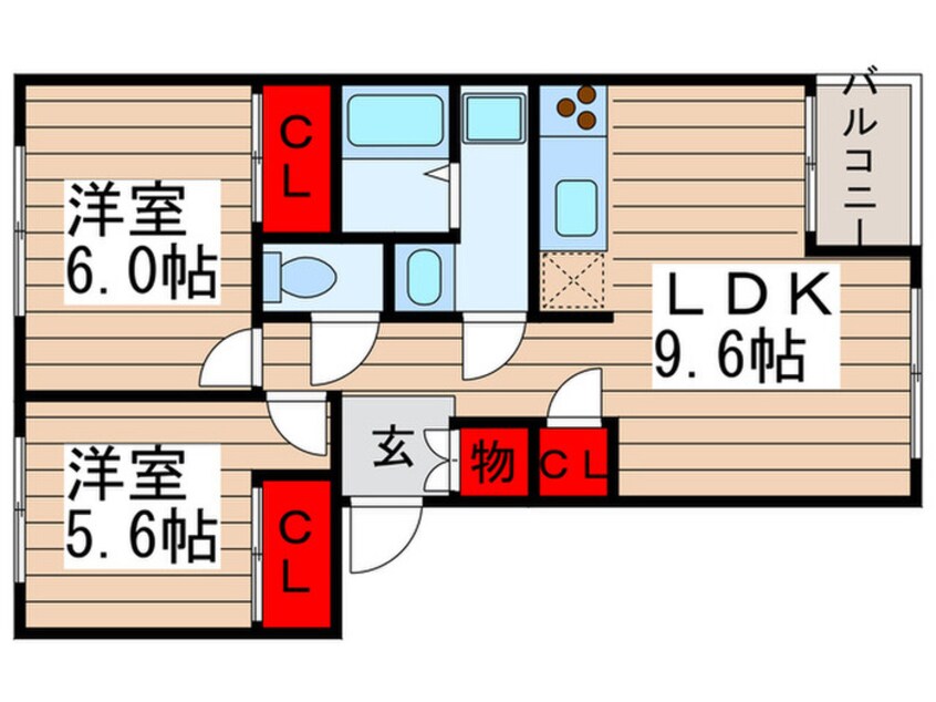 間取図 ＲＡＤＩＳＨⅠ