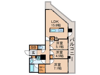 間取図 豊洲シエルタワー(24F)
