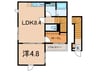 カレントカジマヤ 1LDKの間取り