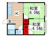 鎌ケ谷コーポ 2Kの間取り