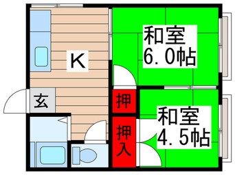 間取図 鎌ケ谷コーポ