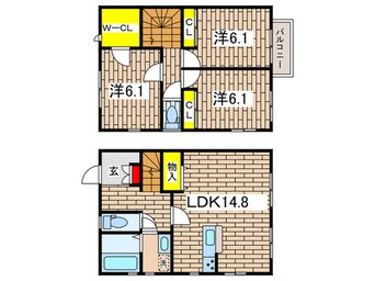 間取図 プライムコート緑園都市A棟