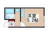 横濱館 1Rの間取り