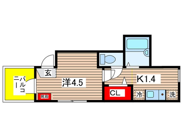間取り図 MELDIA稲田堤