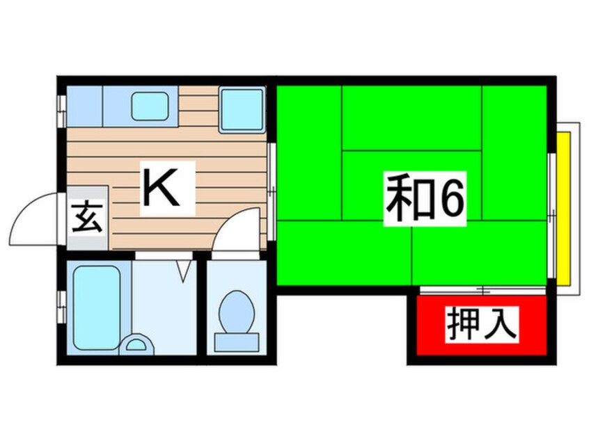 間取図 辰巳リバーストーン