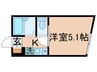 KKハウス金町 1Kの間取り