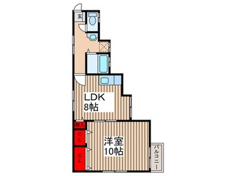 間取図 ラティーフＫＡＳＨＩＷＡⅡ