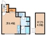 中央町アパ－トメント 1Rの間取り