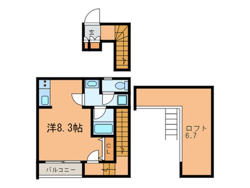 間取図 中央町アパ－トメント