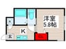 リーテンリュカ西新井 1Kの間取り
