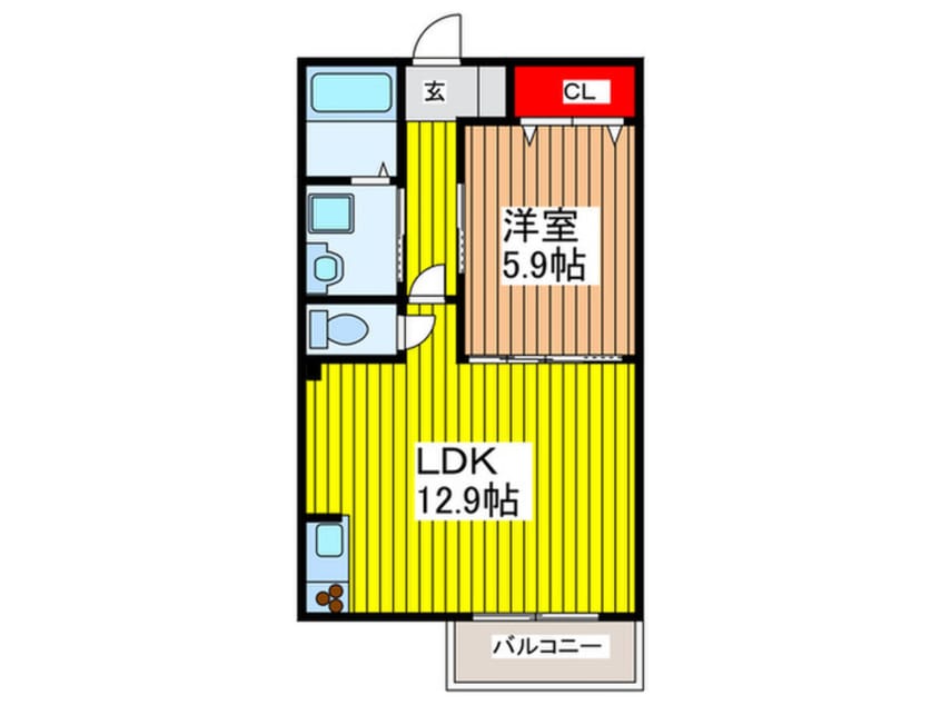 間取図 ラ　プランタンエム