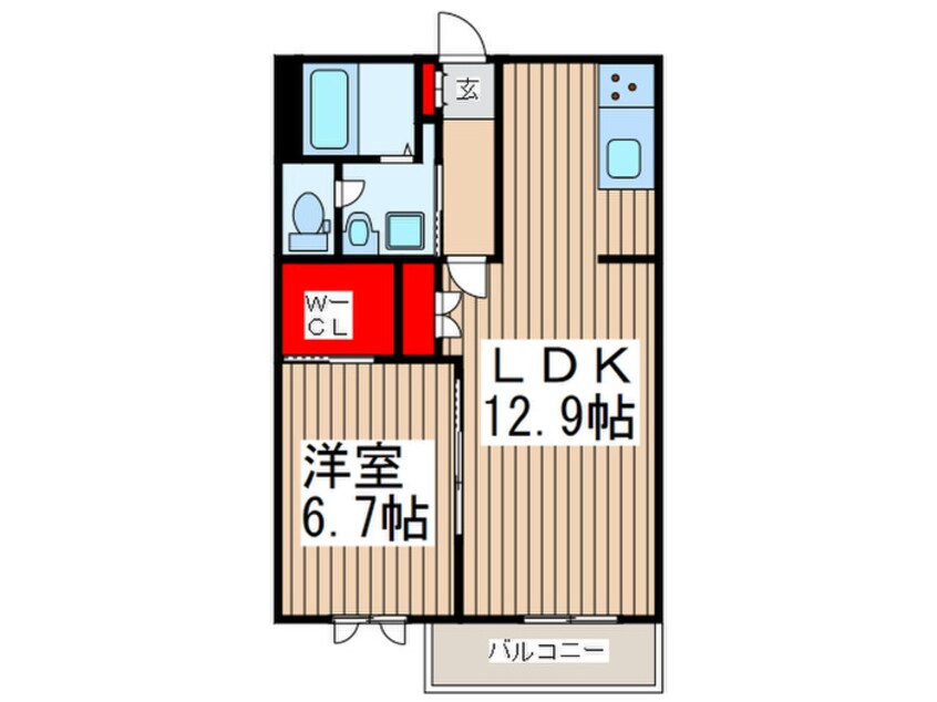 間取図 ラ　プランタンエム