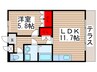 エクセルハイムA 1LDKの間取り