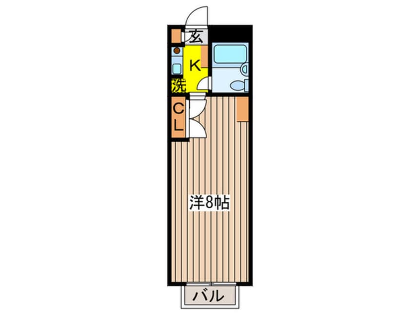 間取図 wild cat　調布