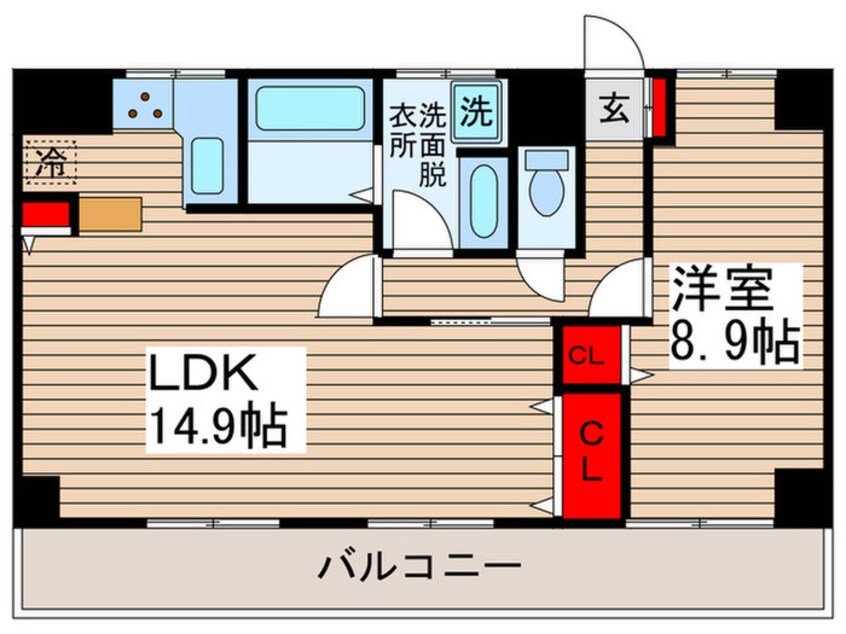 間取図 トーカン柏キャステール（903）