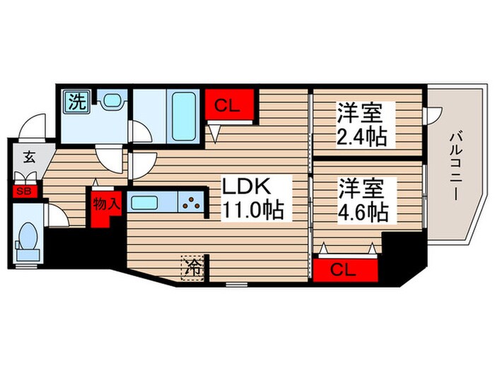 間取り図 コンフォリア・リヴ木場