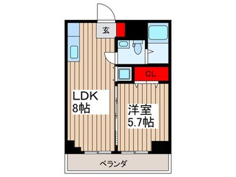 間取図 中央マンション（101）