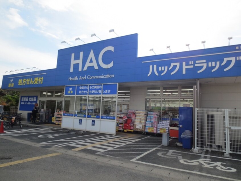 ハックドラッグ長沢店(ドラッグストア)まで1400m ラフォーレ